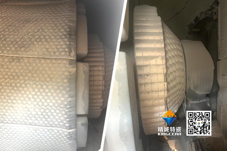 水泥厂磨辊轴ZTA陶瓷；ふ质倜由熘4年以上